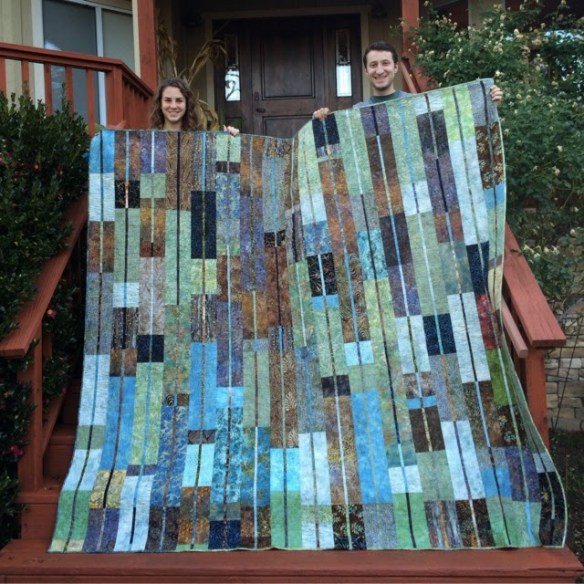 Redwood Grove by Karen Foster, Capitola Quilter. Wedding Gift. Redwood Grove by Karen Foster, Capitola Quilter. Wedding Gift.