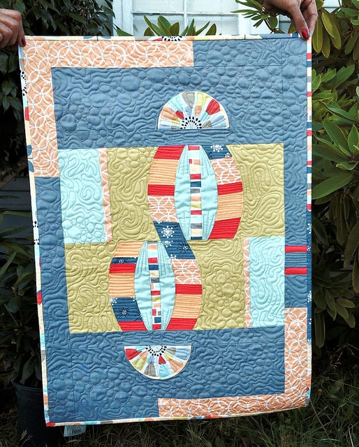 Modern Quilt Guild Michael Miller Challenge by Karen Foster, Capitola Quilter