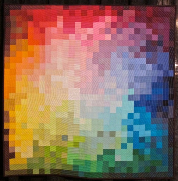 Pixelated Color Wheel by Kati Spencer