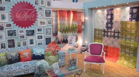 Tula Pink booth, Quilt Market Houston 2012