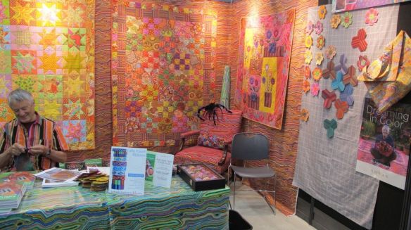 Kaffe Fassett Booth, Quilt Market Houston 2012