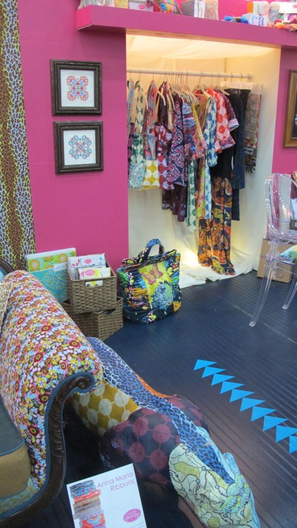 Anna Maria Horner's booth, Quilt Market Houston 2012