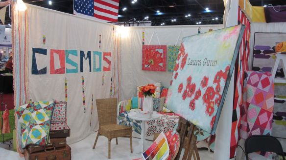 Laura Gunn's booth, Quilt Market Houston 2012