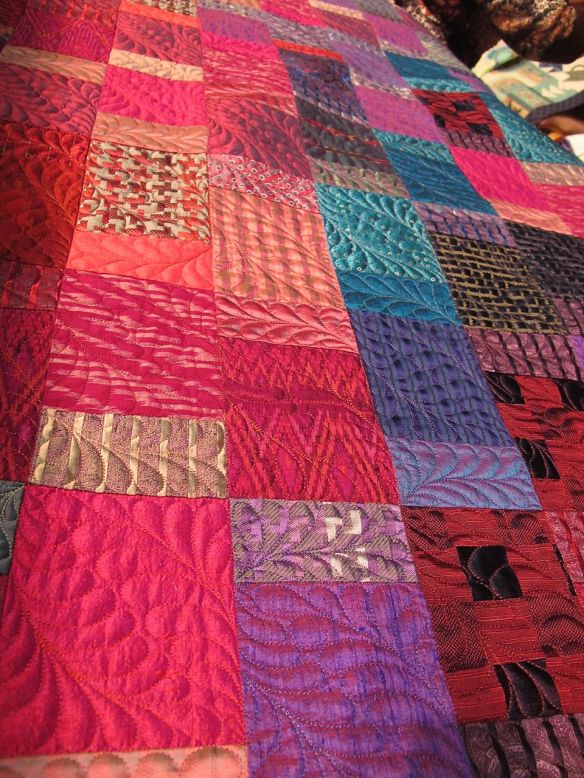 silk quilt by Diana McClun for Laura Nownes silk quilt by Diana McClun for Laura Nownes
