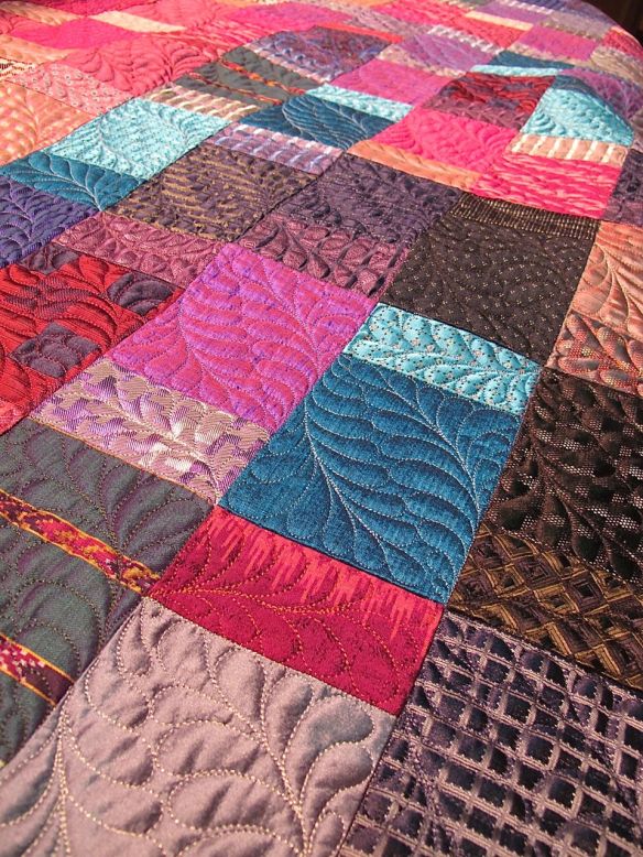 silk quilt by Diana McClun for Laura Nownes silk quilt by Diana McClun for Laura Nownes