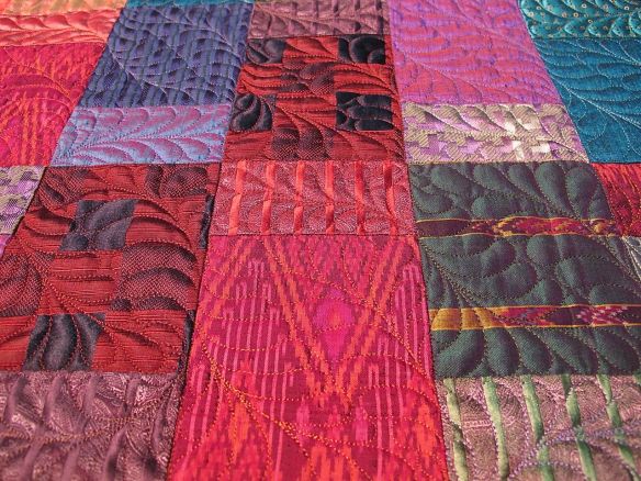 silk quilt by Diana McClun for Laura Nownes silk quilt by Diana McClun for Laura Nownes