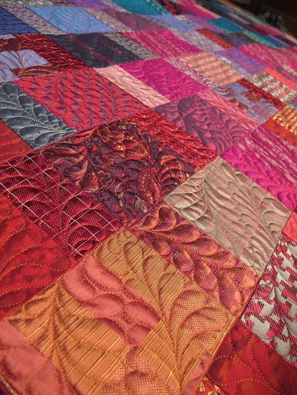 silk quilt by Diana McClun for Laura Nownes silk quilt by Diana McClun for Laura Nownes