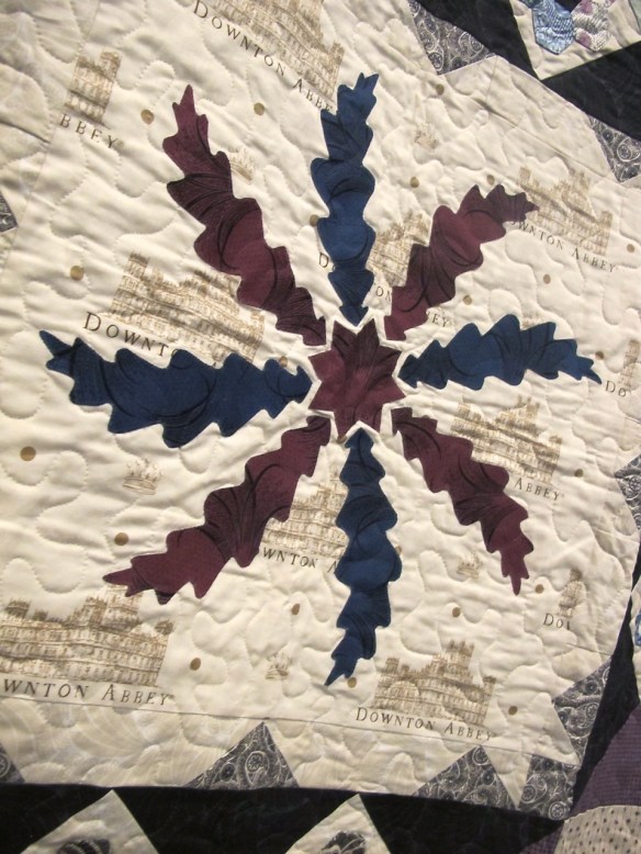 detail of Birds of a Feather Quilt by Lucy A. Fazely using Downton Abbey by Kathy Hall detail of Birds of a Feather Quilt by Lucy A. Fazely using Downton Abbey by Kathy Hall