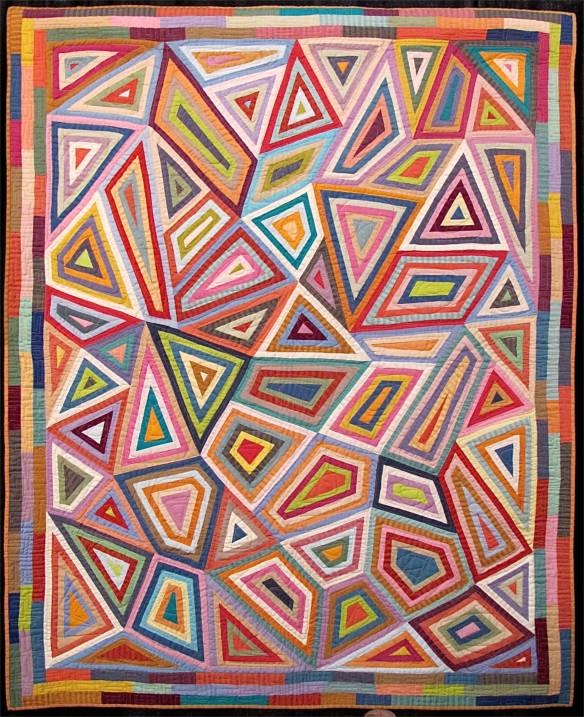 AFRICAN COLLAGE, by Kaffe Fassett and Liza Prior Lucy, quilted by Judy Irish AFRICAN COLLAGE, by Kaffe Fassett and Liza Prior Lucy, quilted by Judy Irish