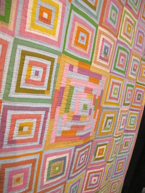 KOREAN LOG CABIN, by Kaffe Fassett and Liza Prior Lucy, quilted by Judy Irish KOREAN LOG CABIN, by Kaffe Fassett and Liza Prior Lucy, quilted by Judy Irish