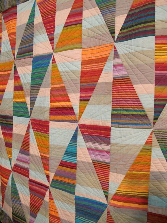 LONG DIAMONDS, by Kaffe Fassett, Liza Prior Lucy, Sally Davis and Julie Stockler, quilted by Judy Irish LONG DIAMONDS, by Kaffe Fassett, Liza Prior Lucy, Sally Davis and Julie Stockler, quilted by Judy Irish