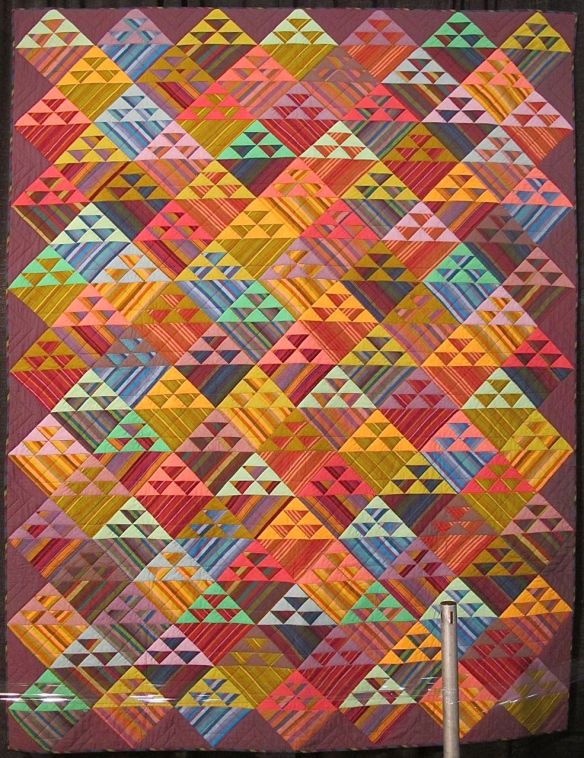 STRIPED BASKETS, by Kaffe Fassett and Liza Prior Lucy, quilted by Judy Irish STRIPED BASKETS, by Kaffe Fassett and Liza Prior Lucy, quilted by Judy Irish