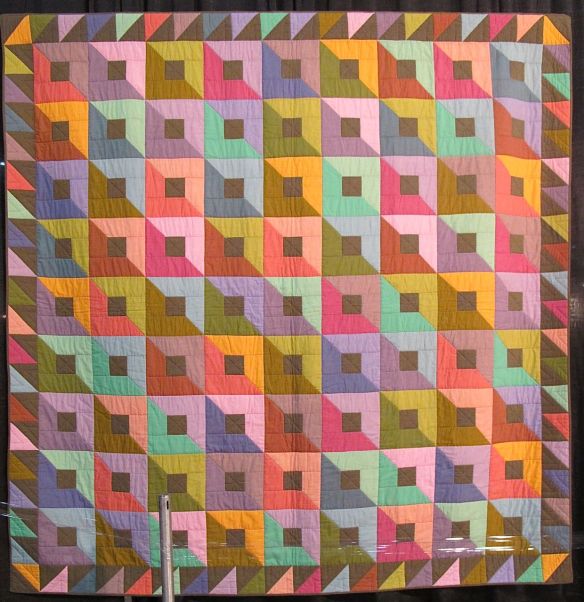 TWO TONED BOXES, by Kaffe Fassett and Liza Prior Lucy, quilted by Judy Irish TWO TONED BOXES, by Kaffe Fassett and Liza Prior Lucy, quilted by Judy Irish