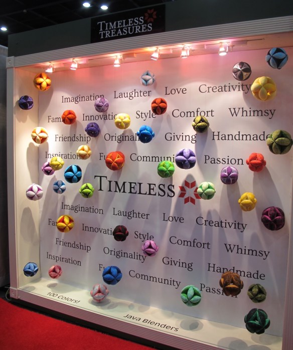 Timeless Treasures booth at Quilt Market Timeless Treasures booth at Quilt Market