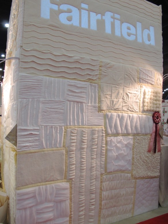 Fairfield booth at Quilt market Fairfield booth at Quilt market