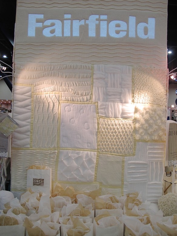 Fairfield booth at Quilt market Fairfield booth at Quilt market