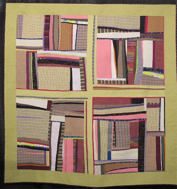 The Pink Candle, Organic Log Cabin #5 by Jennifer Emry The Pink Candle, Organic Log Cabin #5 by Jennifer Emry