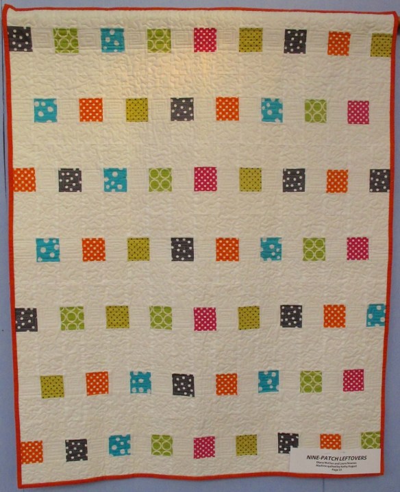 Nine-Patch Leftovers by Diana McClun and Laura Nownes, quilted by Kathy August, p. 33 of Quilts! Quilts!! Quilts!!! 3rd edition Nine-Patch Leftovers by Diana McClun and Laura Nownes, quilted by Kathy August, p. 33 of Quilts! Quilts!! Quilts!!! 3rd edition