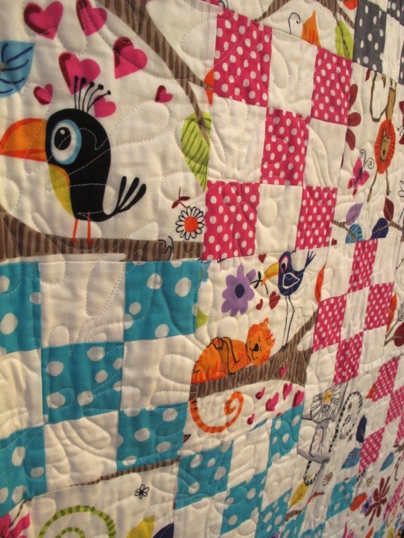 Nine-Patch with Alternate Blocks by Diana McClun and Laura Nownes, quilted by kathy August, p. 31 of Quilts! Quilts!! Quilts!!! 3rd edition Nine-Patch with Alternate Blocks by Diana McClun and Laura Nownes, quilted by kathy August, p. 31 of Quilts! Quilts!! Quilts!!! 3rd edition