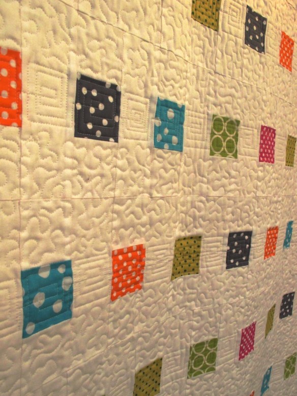 Nine-Patch Leftovers by Diana McClun and Laura Nownes, quilted by Kathy August, p. 33 of Quilts! Quilts!! Quilts!!! 3rd edition Nine-Patch Leftovers by Diana McClun and Laura Nownes, quilted by Kathy August, p. 33 of Quilts! Quilts!! Quilts!!! 3rd edition