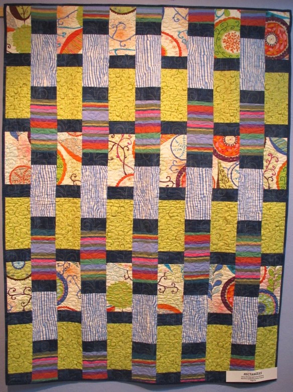 Rectangles by Diana Mc Clun and Laura Nownes, machine quilted by Kathy August<br />p. 22 of Quilts! Quilts!! Quilts!!! Rectangles by Diana Mc Clun and Laura Nownes, machine quilted by Kathy August<br />p. 22 of Quilts! Quilts!! Quilts!!!