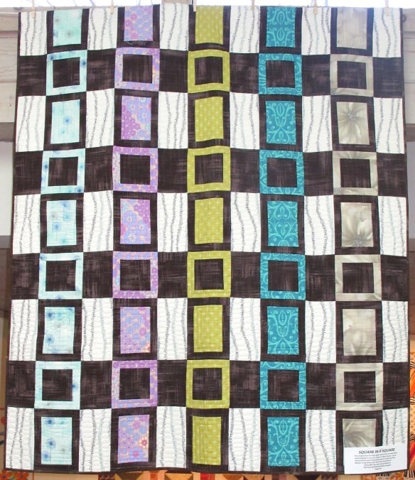 Square in a Square, by Diana McClun and Laura Nownes, quilted by Kathy August, p. 28 of Quilts! Quilts!! Quilts!!! 3rd edition Square in a Square, by Diana McClun and Laura Nownes, quilted by Kathy August, p. 28 of Quilts! Quilts!! Quilts!!! 3rd edition