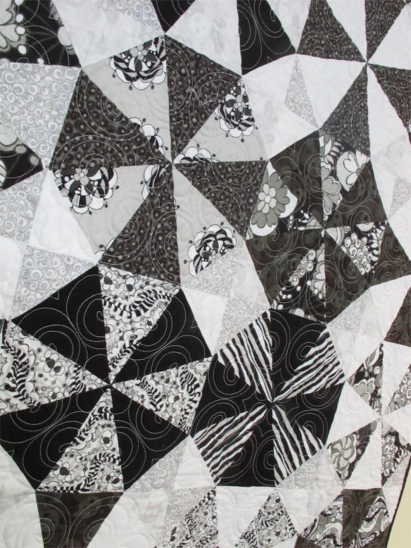 Kaleidoscope by Dawn Guglielmino, quilted by Beth Hummel, fabrics "licorice Fizz" by Carol van Zandt, p. 54 of Quilts! Quilts!! Quilts!!! 3rd edition Kaleidoscope by Dawn Guglielmino, quilted by Beth Hummel, fabrics "licorice Fizz" by Carol van Zandt, p. 54 of Quilts! Quilts!! Quilts!!! 3rd edition