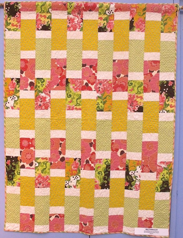 Rectangles by Diana Mc Clun and Laura Nownes, machine quilted by Kathy August Rectangles by Diana Mc Clun and Laura Nownes, machine quilted by Kathy August