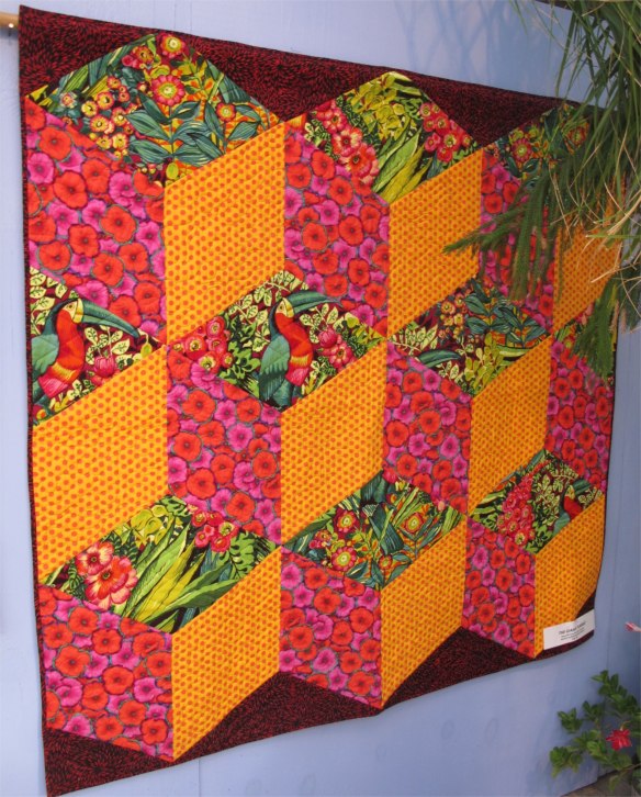 The Giant Tumble by Diana McClun and Laura Nownes, quilted by Marla Monson The Giant Tumble by Diana McClun and Laura Nownes, quilted by Marla Monson