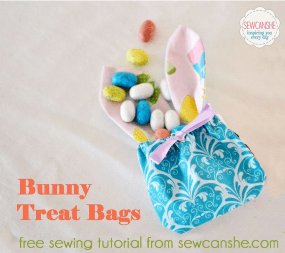 Bunny Treat Bags by Sew Can She