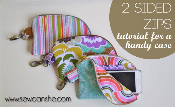 2 sided zip cases by Sew Can She