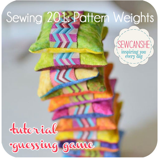 Pattern Weights tutorial by Sew Can She