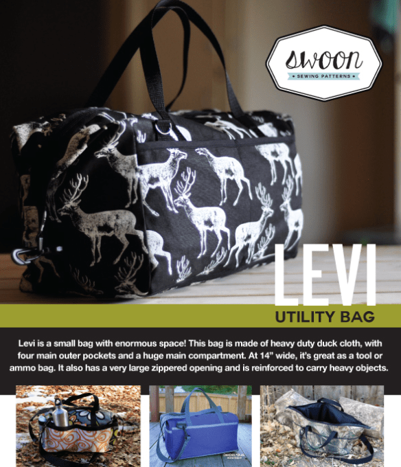 Levi Utility Bag by Swoon Sewing Patterns Levi Utility Bag by Swoon Sewing Patterns