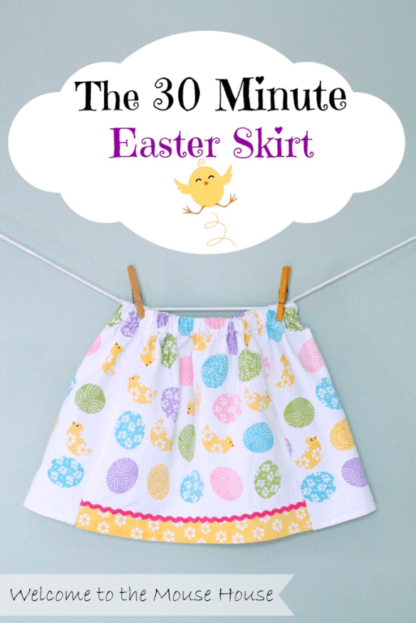 The 30 Minute Easter Skirt by Welcome to the Mouse House The 30 Minute Easter Skirt by Welcome to the Mouse House
