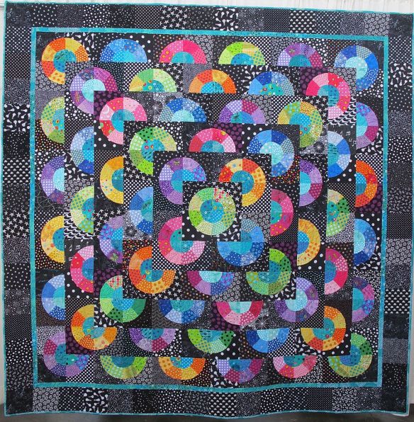 Jana's Graduation Quilt by Anna Martinez, quilted by laura Lee Fritz Jana's Graduation Quilt by Anna Martinez, quilted by laura Lee Fritz