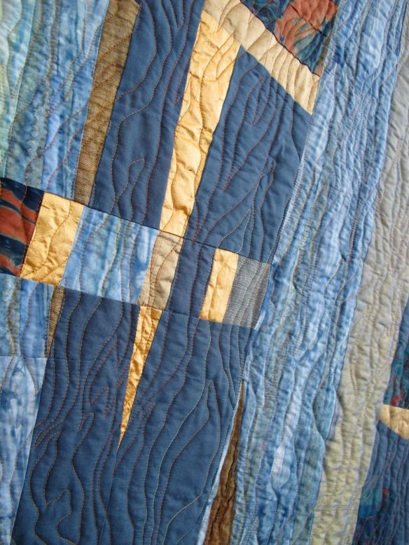 Inspiration Is Where You Find It by Sally V. Houston, quilted by Sue Fox Inspiration Is Where You Find It by Sally V. Houston, quilted by Sue Fox