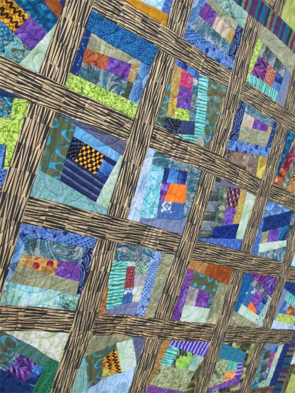 Prison Grid by Cele Stauduhar, quilted by Melissa Quilter Prison Grid by Cele Stauduhar, quilted by Melissa Quilter