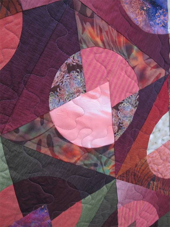 Moon Over The Mountain by Robin Halprin, quilted by Kathy Ritter, New Pieces Moon Over The Mountain by Robin Halprin, quilted by Kathy Ritter, New Pieces