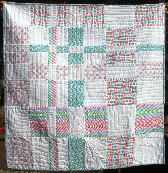 Pop Rox plaid baby quilt by Carol Van Zandt Pop Rox plaid baby quilt by Carol Van Zandt