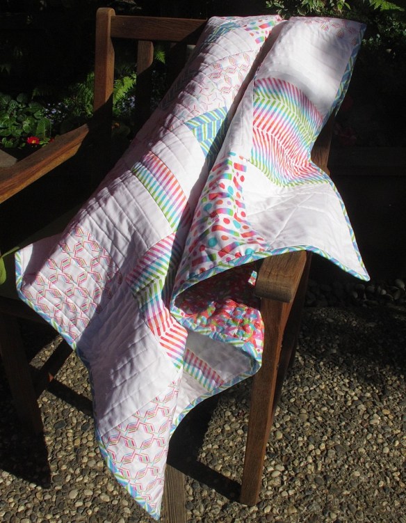 Pop Rox plaid baby quilt by Carol Van Zandt Pop Rox plaid baby quilt by Carol Van Zandt