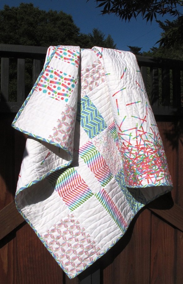 Pop Rox plaid baby quilt by Carol Van Zandt Pop Rox plaid baby quilt by Carol Van Zandt