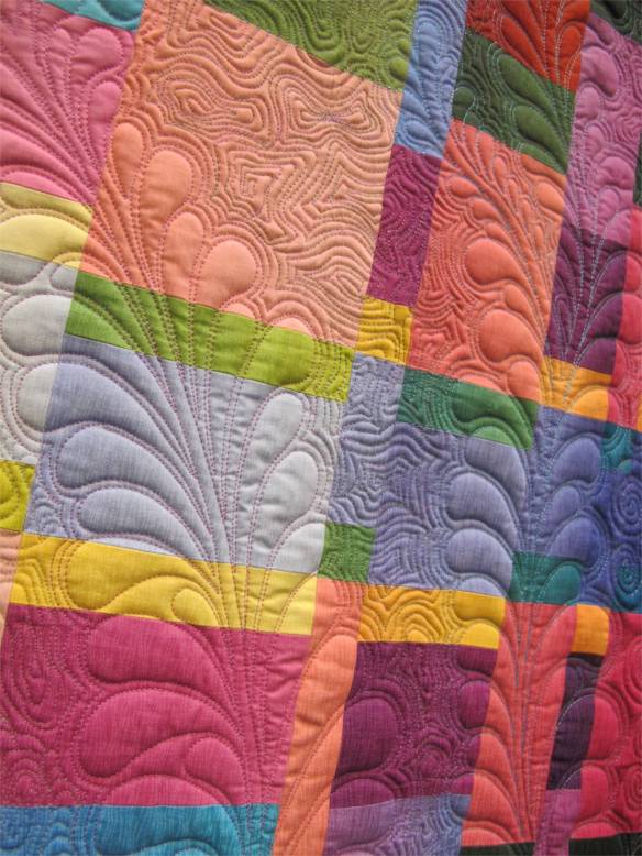 Detail of Fabulous Feathered Fibonacci by Cathy Stone Detail of Fabulous Feathered Fibonacci by Cathy Stone