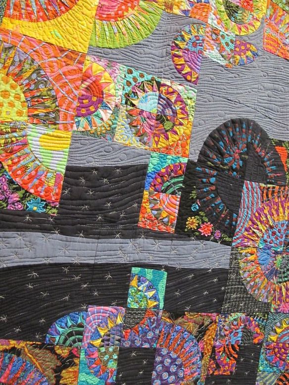 Detail of Fireworks at the East River by Fumiko Tanabe. Japan Detail of Fireworks at the East River by Fumiko Tanabe. Japan