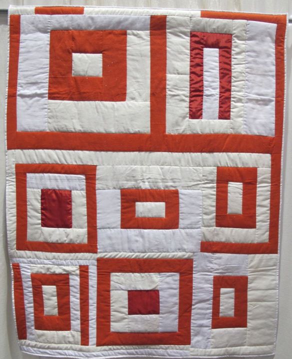 Housetop 8-Block Variation by Allyson Allen, Original quilt by Linda Pettway, ca.1975 Housetop 8-Block Variation by Allyson Allen, Original quilt by Linda Pettway, ca.1975