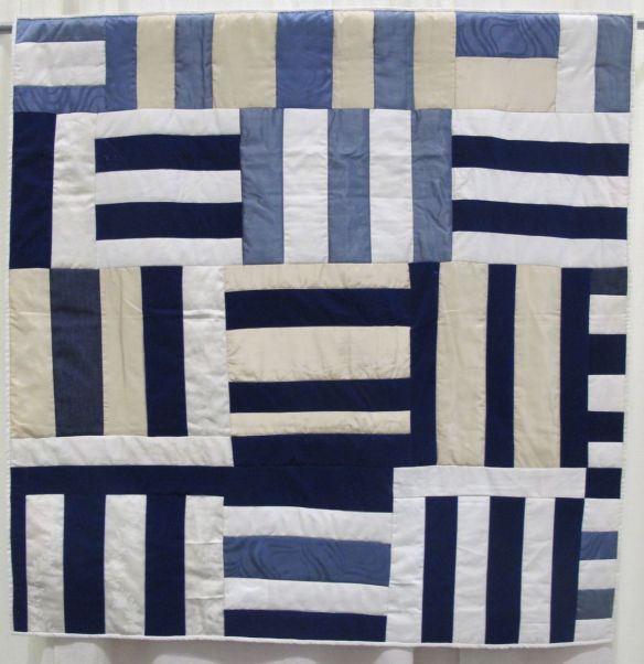 Roman Stripes Variation by Allyson Allen, Original quilt ca. 1960 by Deborah Pettway Young Roman Stripes Variation by Allyson Allen, Original quilt ca. 1960 by Deborah Pettway Young