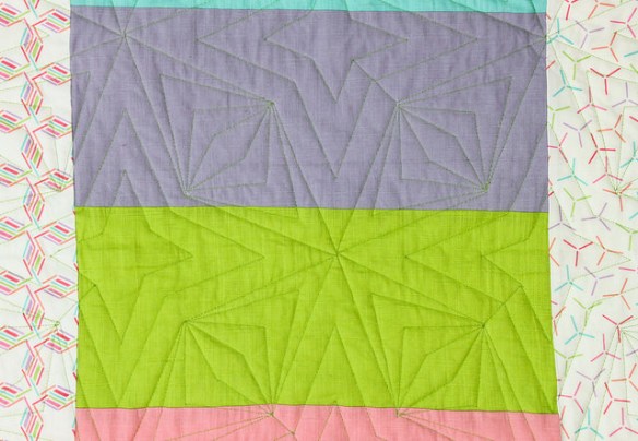 Back of The Carnival Quilt by Stacey Sharman of Peppermint Pinwheels