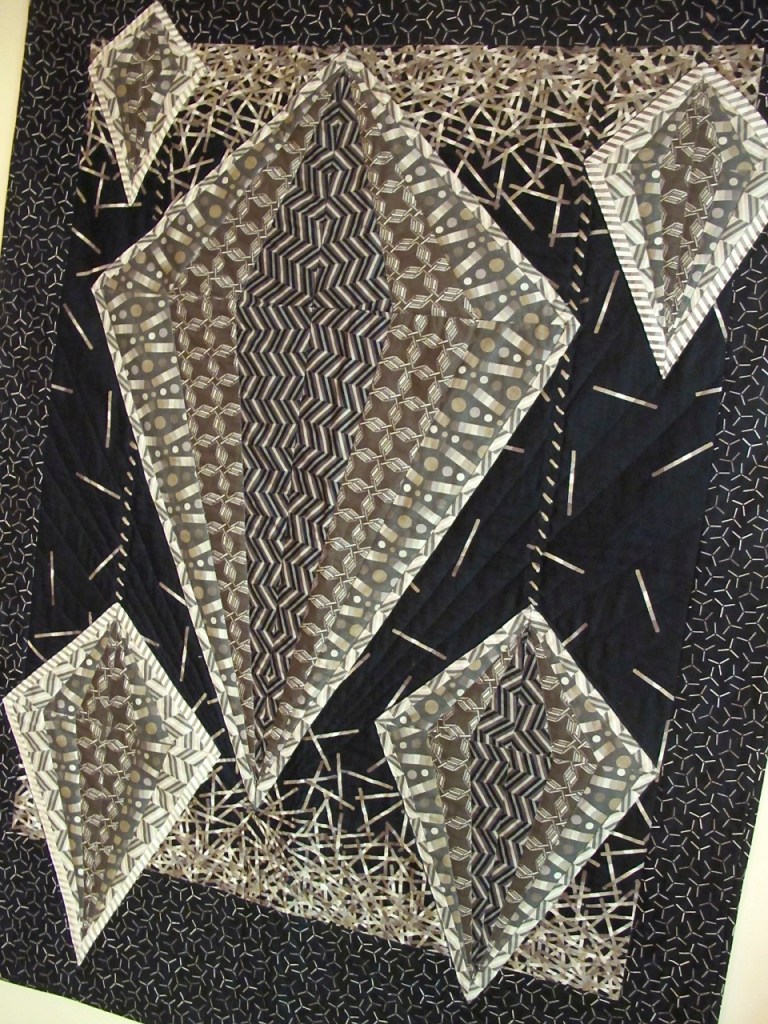 Pop Pendants quilt by Ann Haley using Pop Rox by Carol Van Zandt