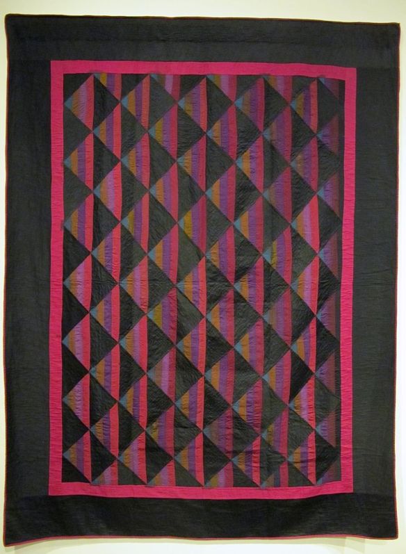 Roman Stripe, Parallel Variation, c. 1900-10. Unknown maker. Holmes County. Cotton and wool.
