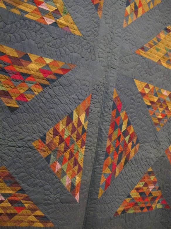 Railroad Crossing, dated March 23, 1897. Signed Lovina Miller and Jemima Miller. Geauga County. Cotton.