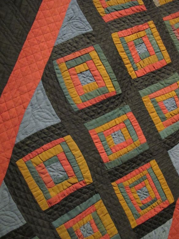 Lounge Quilt, c. 1920. Unknown maker. Holmes County. Cotto  and wool.